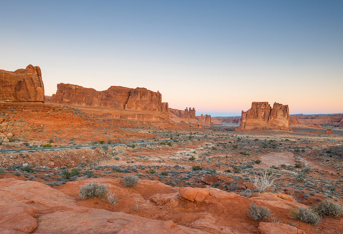 Park Avenue, Arches National Park, Moab, Utah, United States of America, North America