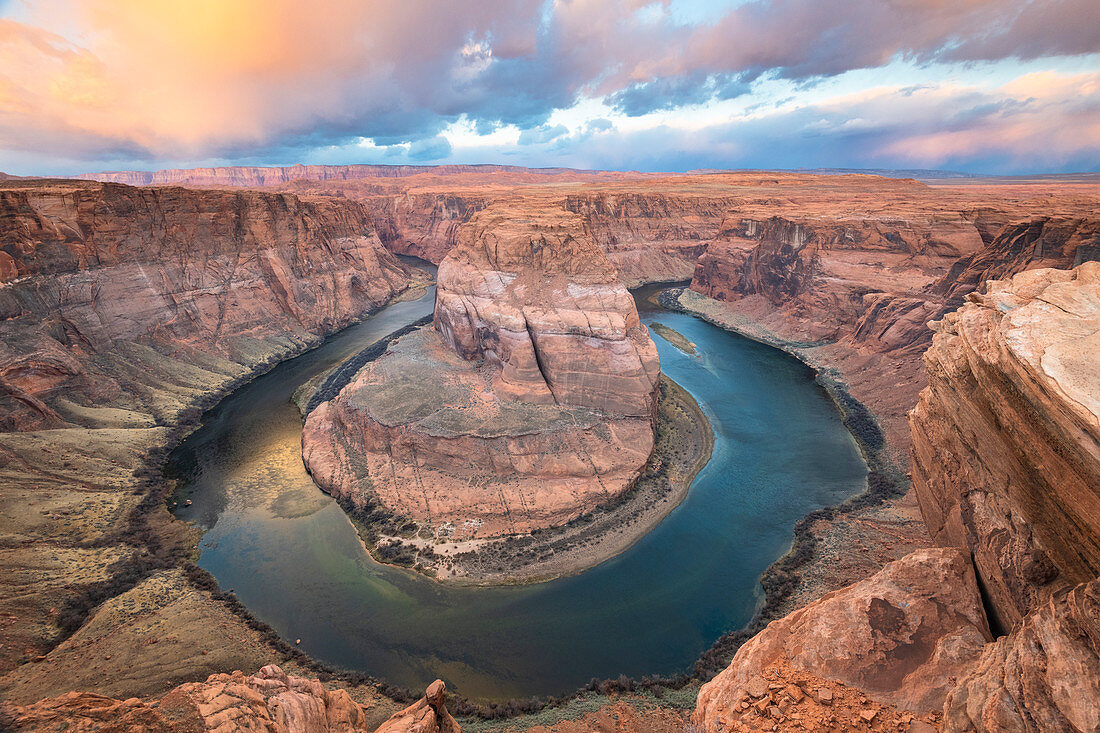 Horseshoe Bend am Colorado River, Seite, Arizona, Vereinigte Staaten von Amerika, Nordamerika