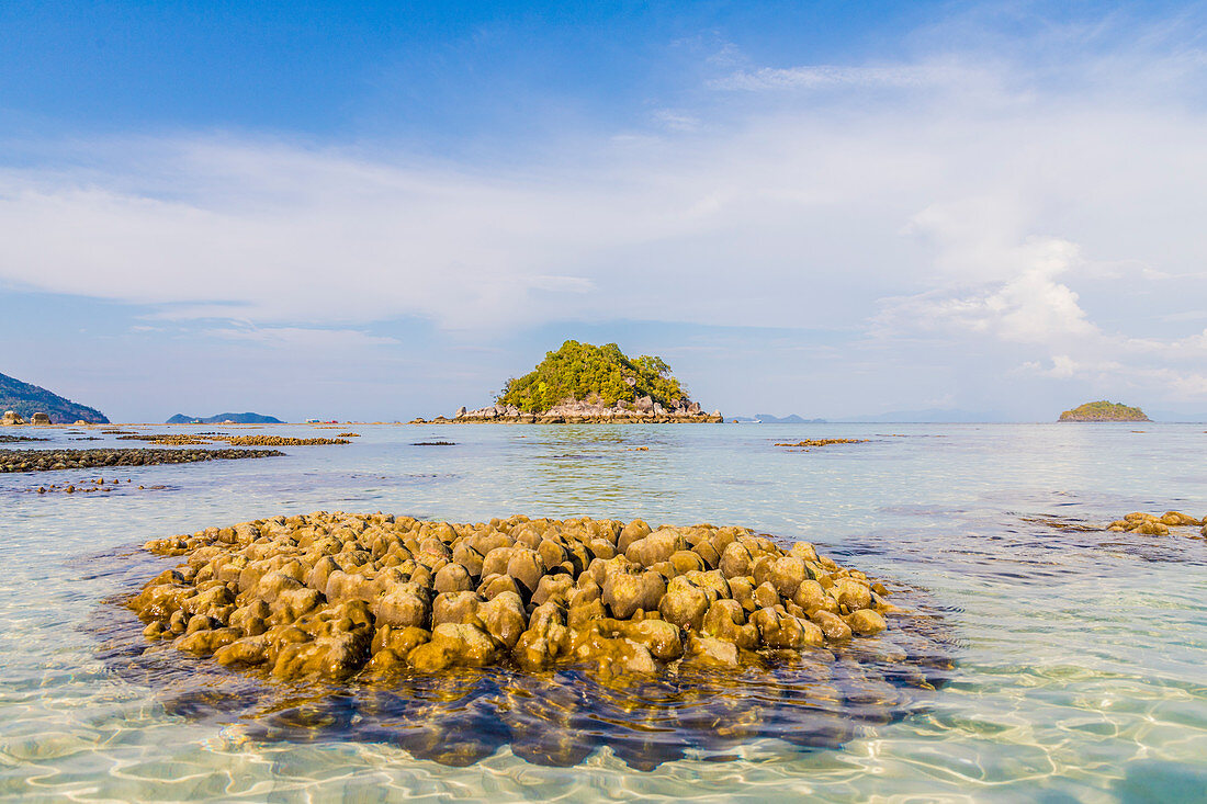 Exponierte Koralle in Ko Lipe, im Tarutao National Marine Park, Thailand, Südostasien, Asien