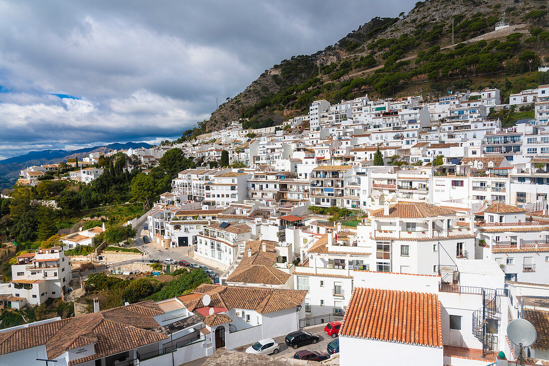 Das historische weiße Dorf Mijas, Andalusien, Spanien, Europa