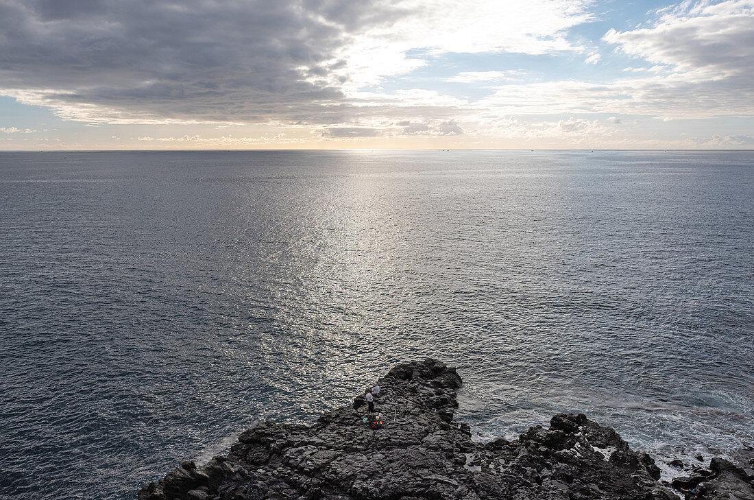 Blick auf den Atlantik nahe Puerto Naos, La Palma, Kanarische Inseln, Spanien, Europa