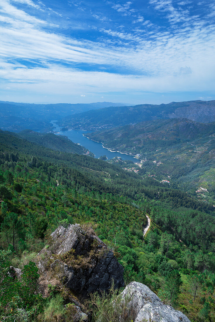 View of Peneda-Geres National Park from Pedra Bela, Portugal