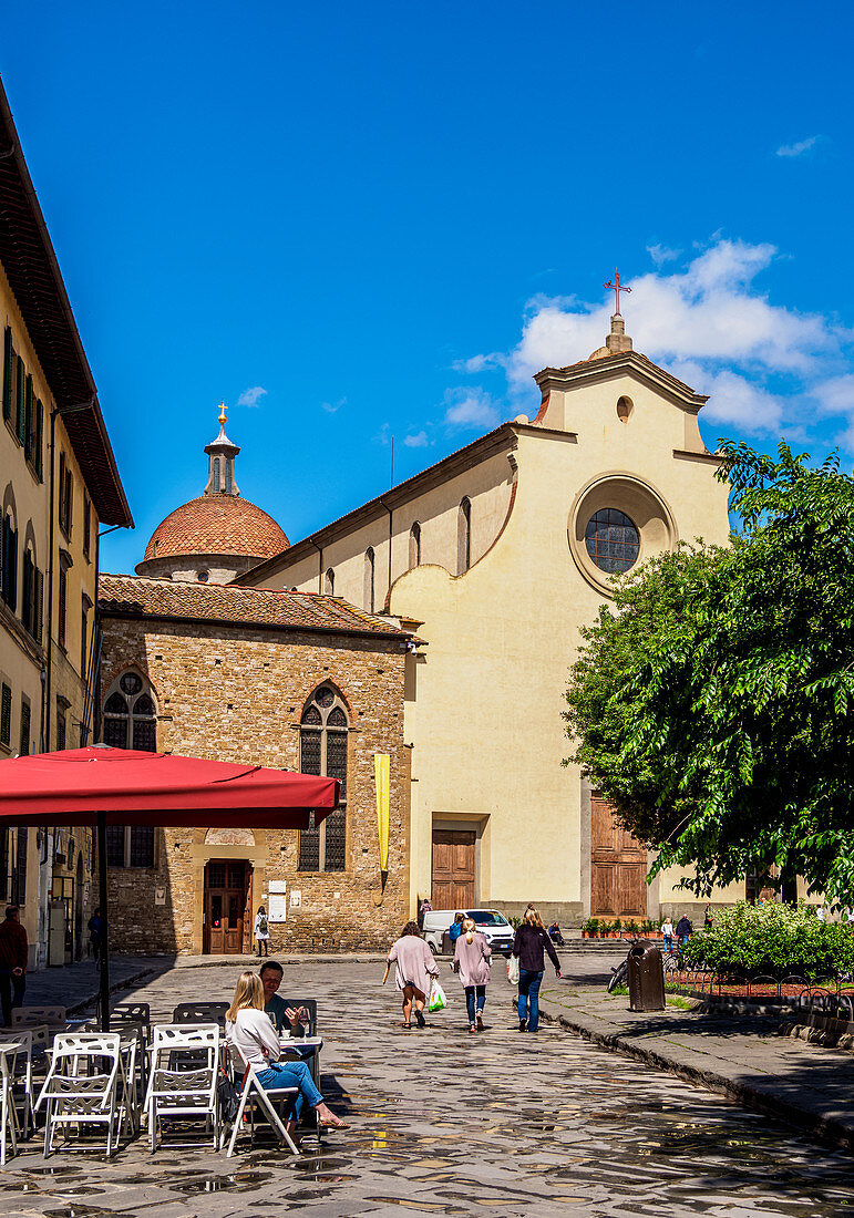 Piazza Santo Spirito, Florenz, Toskana, Italien, Europa