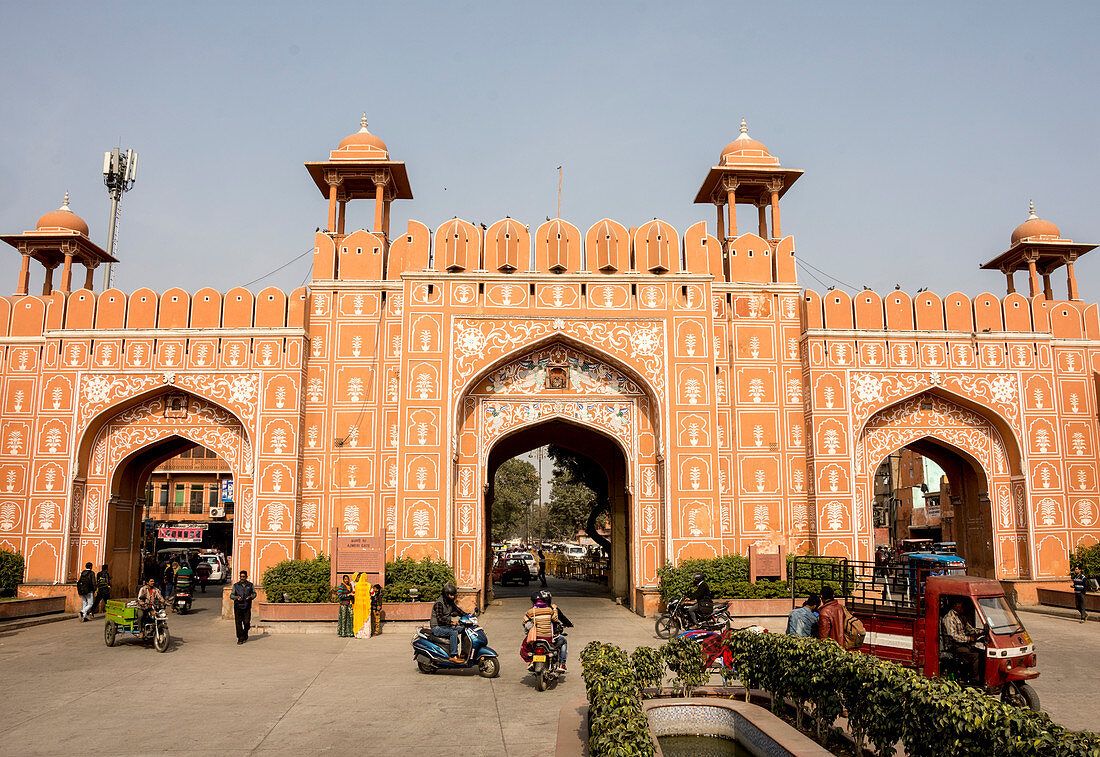 Ajmer Gate, Jaipur, Rajasthan, India, Asia