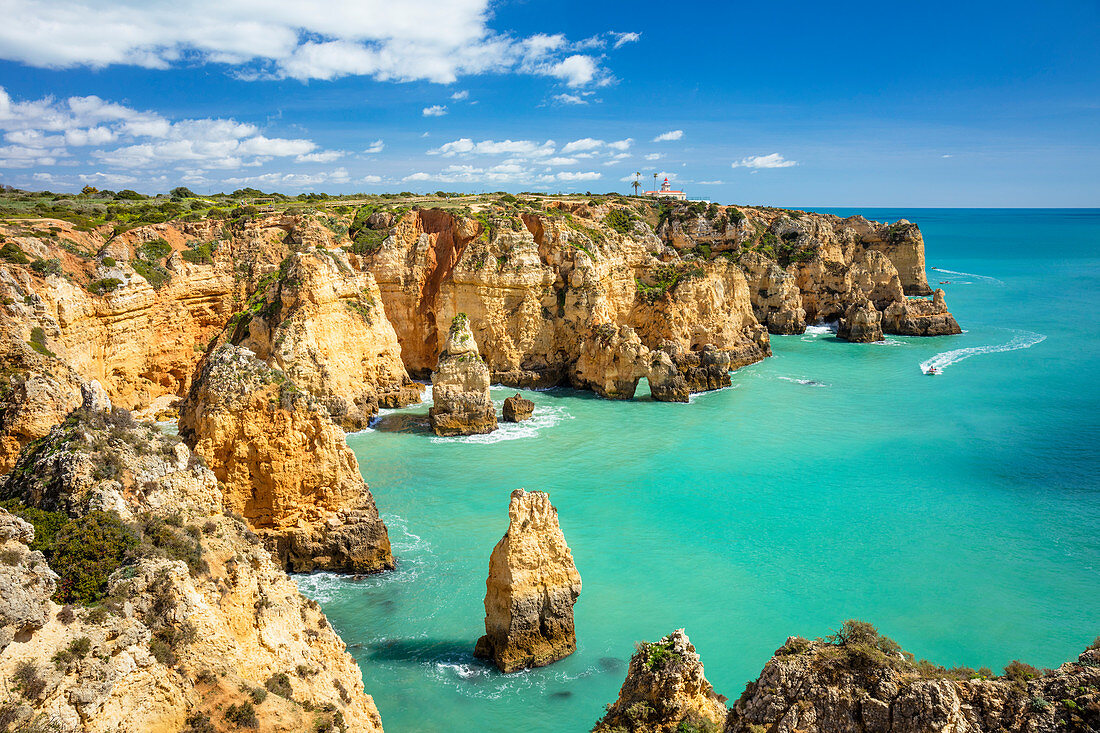 Ponta da Piedade Felsformationen, Lagos, Algarve, Portugal, Europa