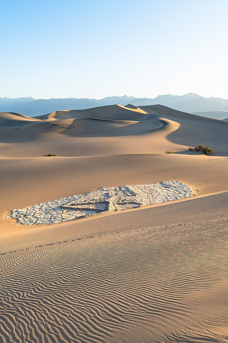 Mesquite Flat Sanddünen im Death Valley National Park, Kalifornien, Vereinigte Staaten von Amerika, Nordamerika