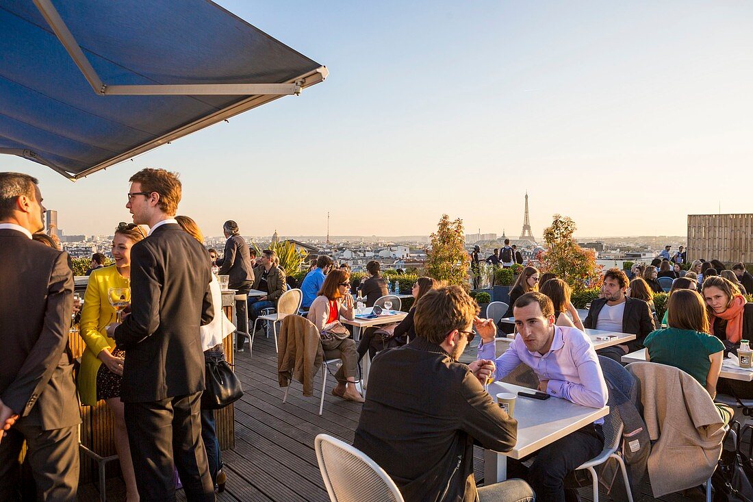 Frankreich, Paris, das Kaufhaus Printemps, die Dachterrasse