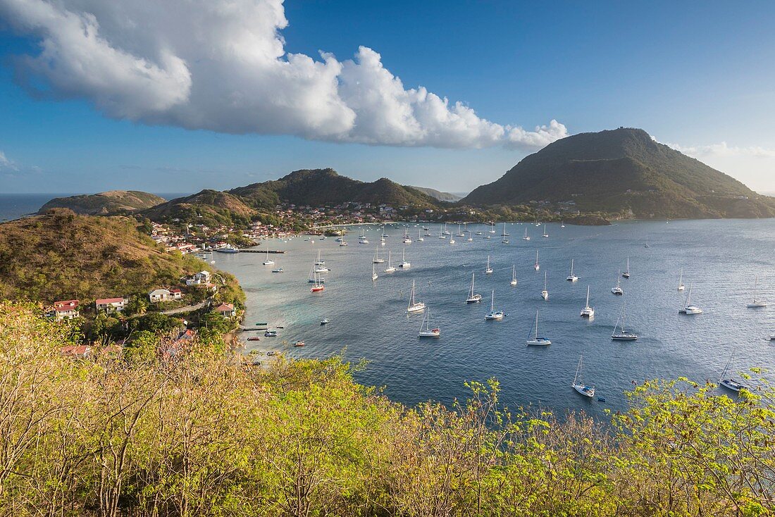 Frankreich, Guadeloupe (Französisch-Westindien), der Archipel Les Saintes, Terre-de-Haut und die Bucht Les Saintes sind die drittschönste Bucht der Welt