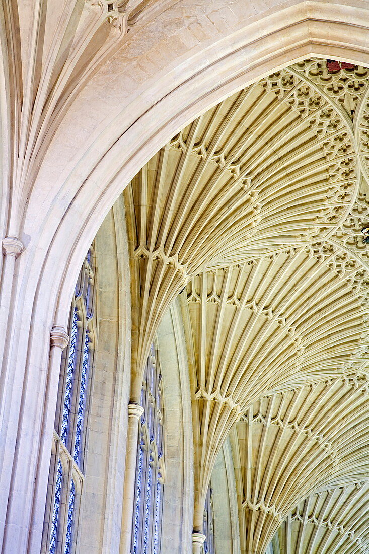 Bath Abbey, UNESCO-Weltkulturerbe, Somerset, England, Großbritannien, Europa