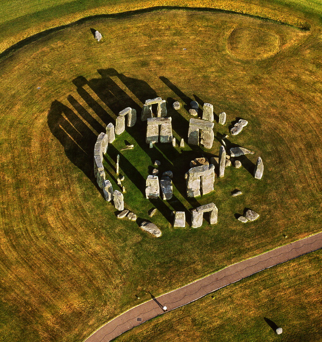 stonehenge aerial view complete