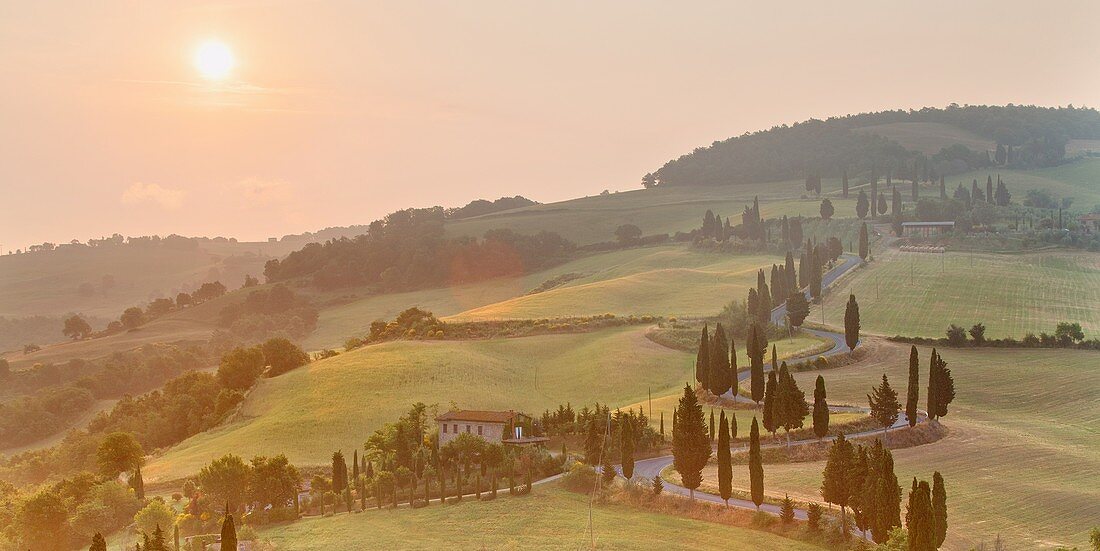 Monticchiello, Val d'Orcia, UNESCO World Heritage Site, Tuscany, Italy, Europe