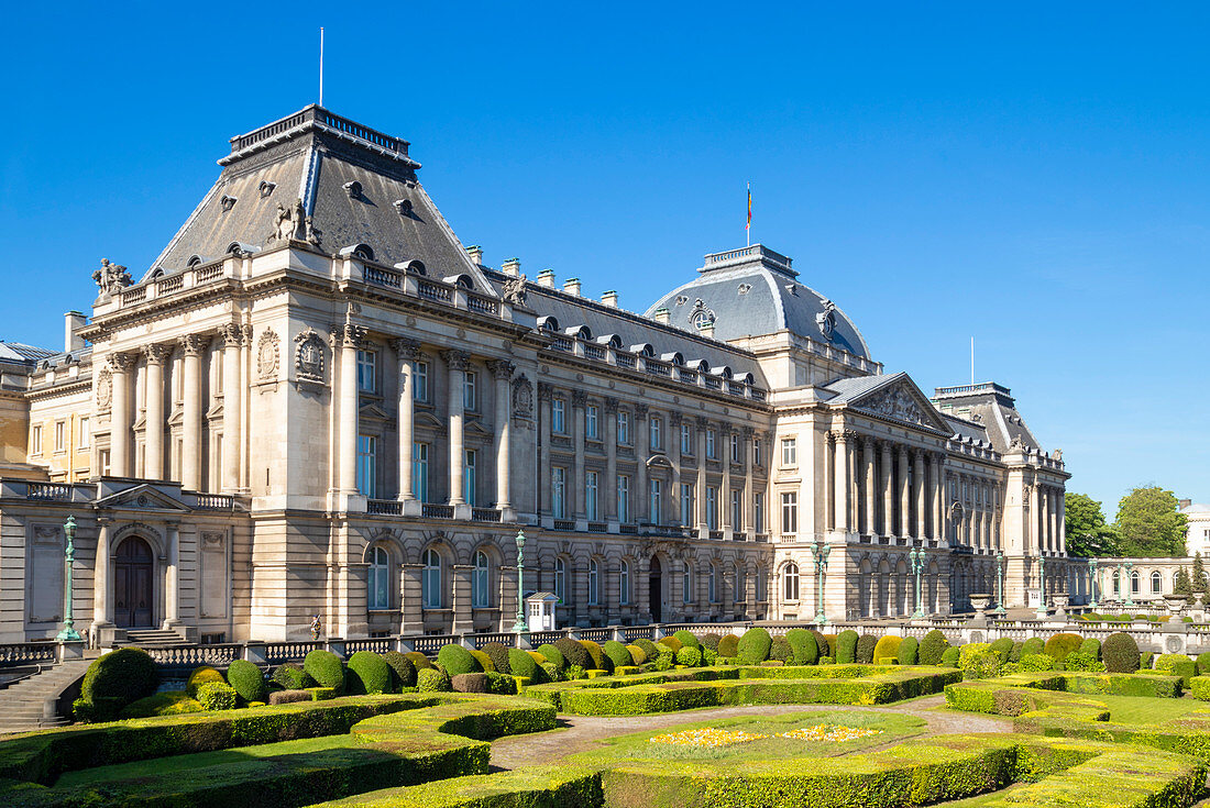 Palais Royale (Brussels Royal Palace), Place des Palais, Rue Brederode, Brussels, Belgium, Europe