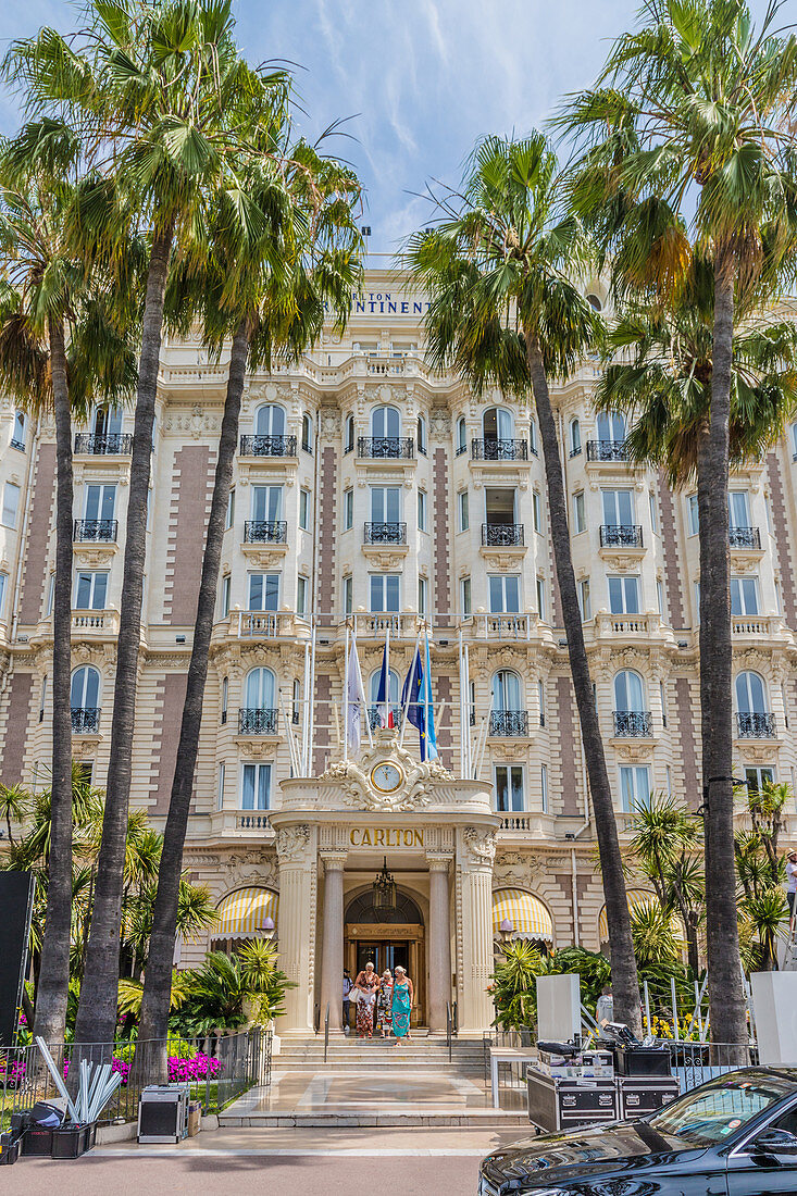 Carlton Hotel in Cannes, Alpes Maritimes, Côte d'Azur, Provence, Französische Riviera, Frankreich, Mittelmeer, Europa