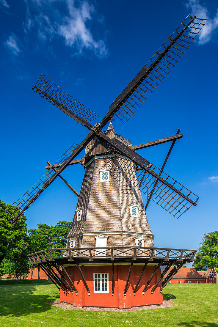 Windmühle in Kastellet (Zitadelle), Festung aus dem 17. Jahrhundert, Kopenhagen, Seeland, Dänemark