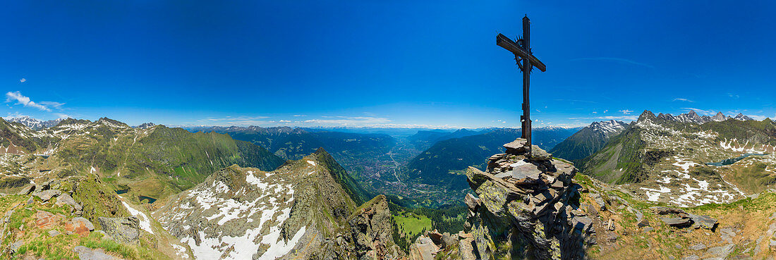 Die Rötlspitz im Naturpark Texelgruppe, Dorf Tirol, Südtirol, Italien