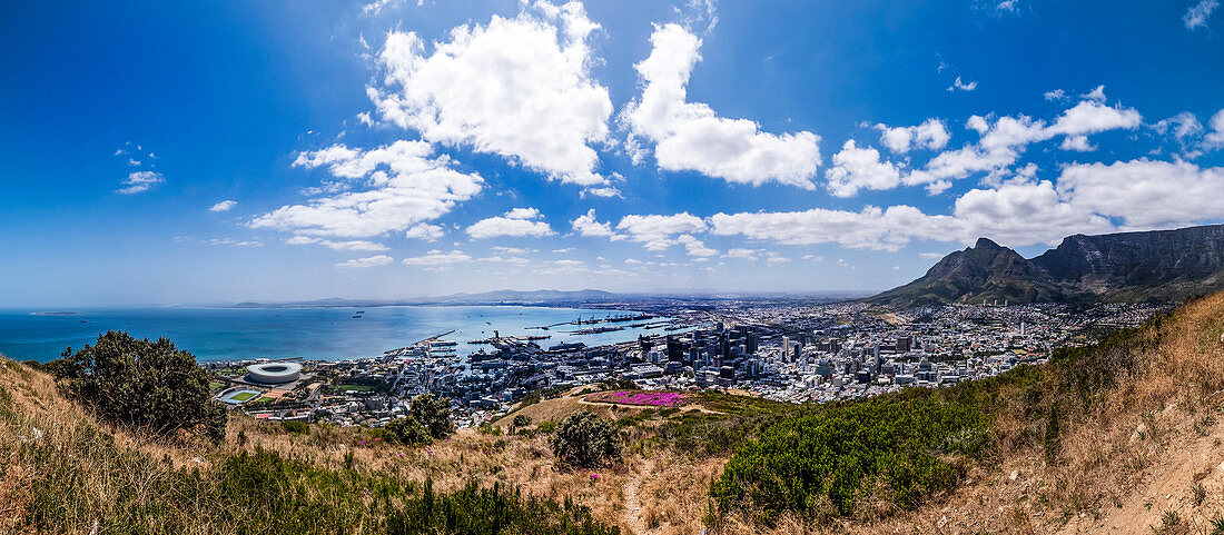 Panorama von Kapstadt, Südafrika, Afrika