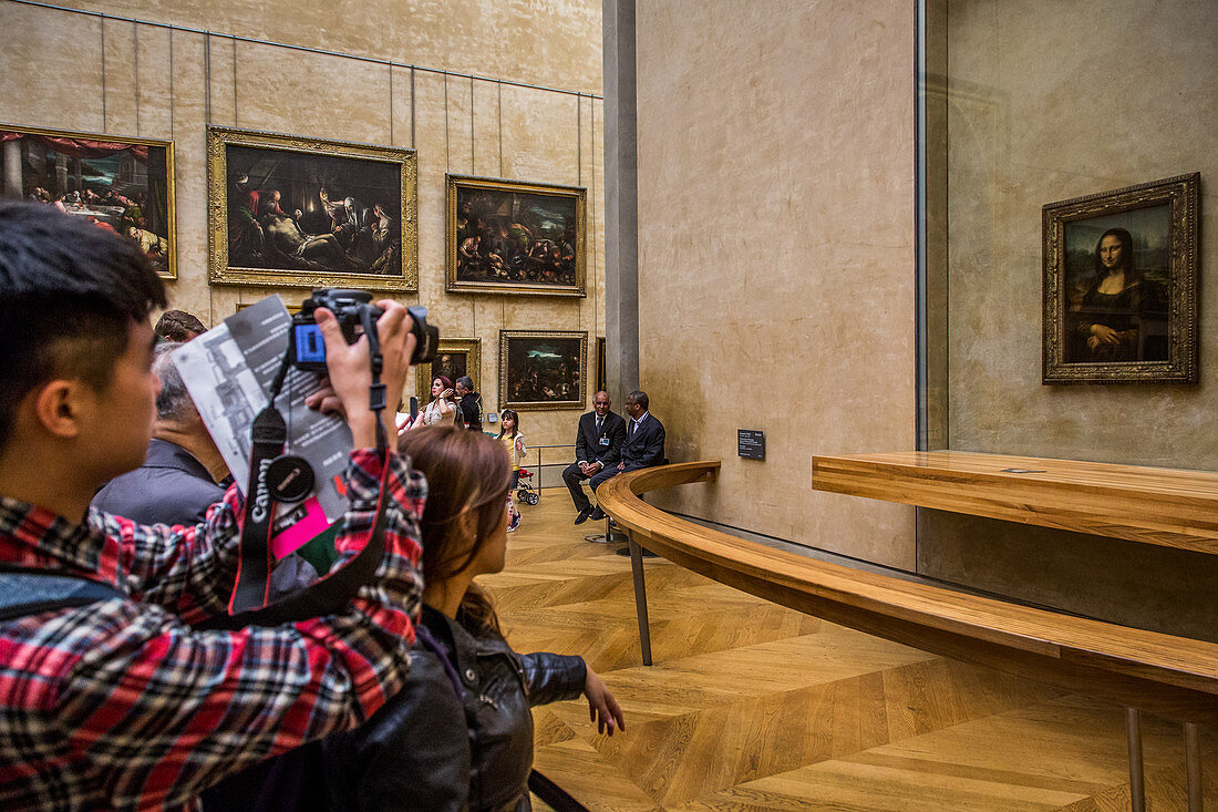 Mona Lisa von Leonardo Da Vinci, Louvre, Paris, Frankreich