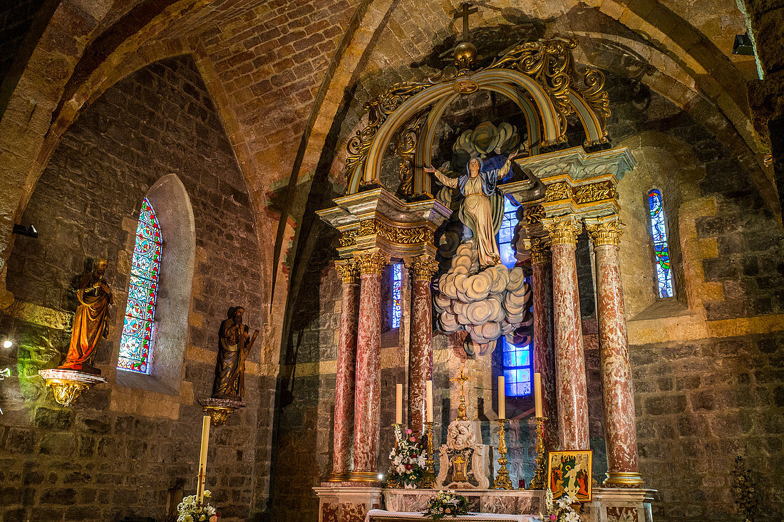 Chor der Notre-Dame de L'Assomption, Gruissan, Aude, Frankreich