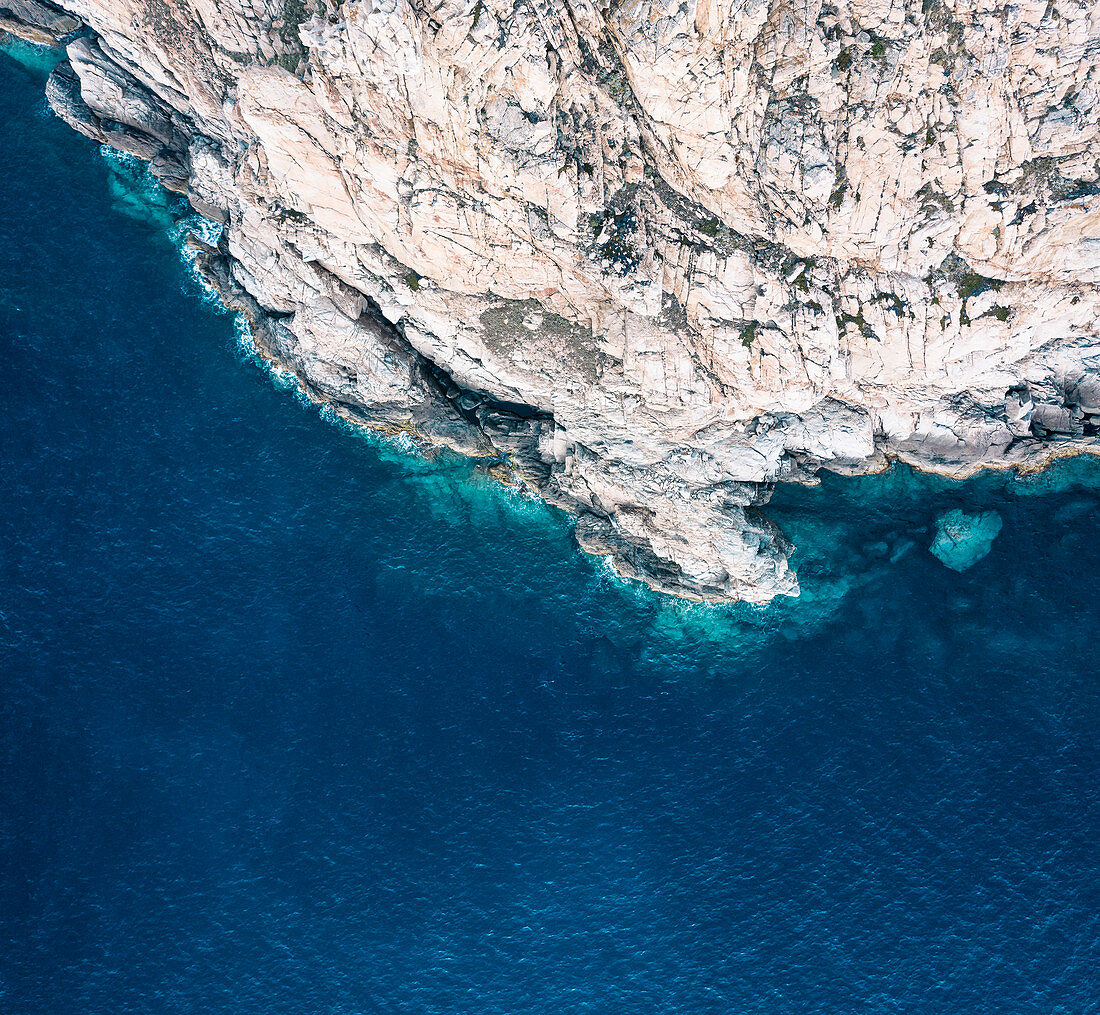 Cliffs of La Revellata peninsula, Calvi, Corsica, France.