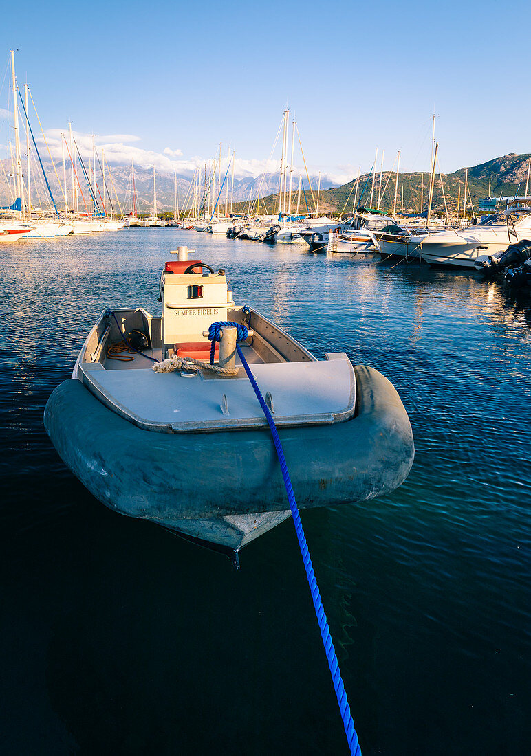 The port of Calvi, Corsica, France