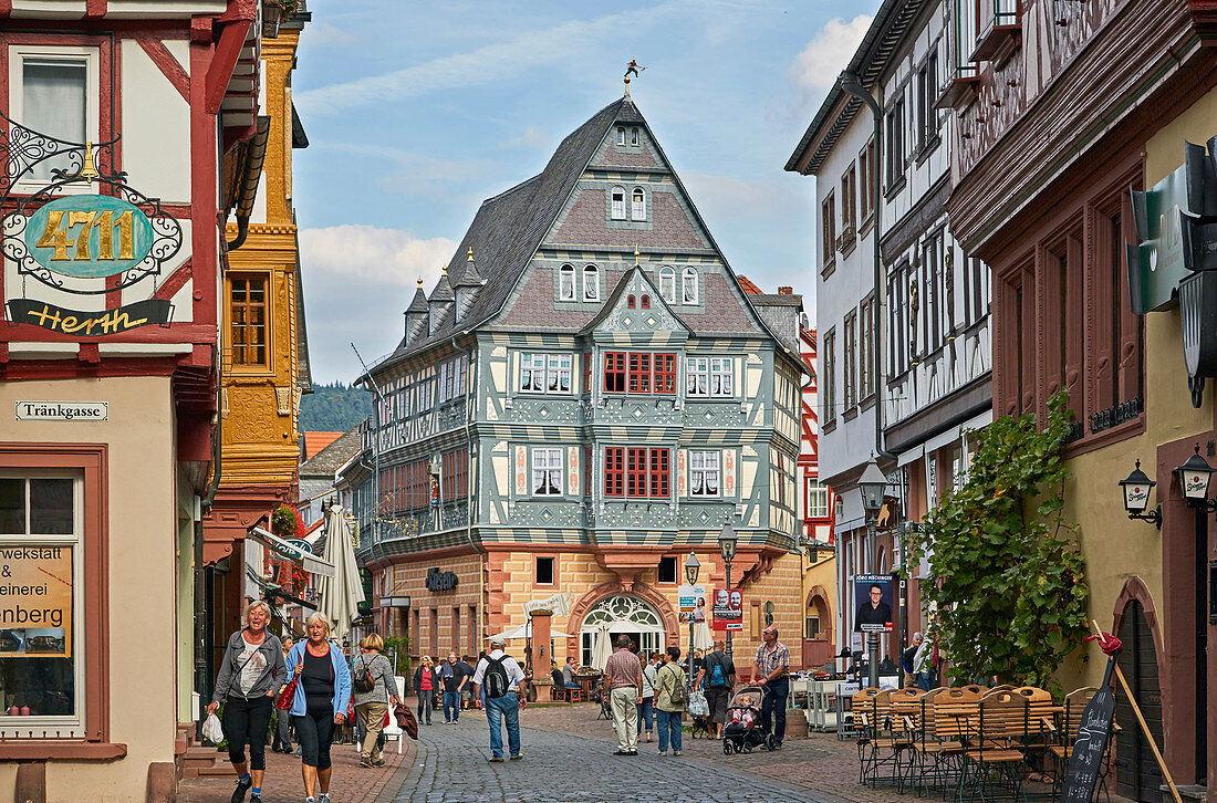 Hotel zum Riesen in der Altstadt von Miltenberg, Main, Unterfranken, Bayern, Deutschland