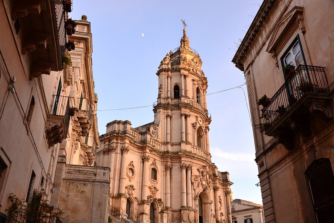 at the Duomo, upper town of Modica, southern Sicily, Italy