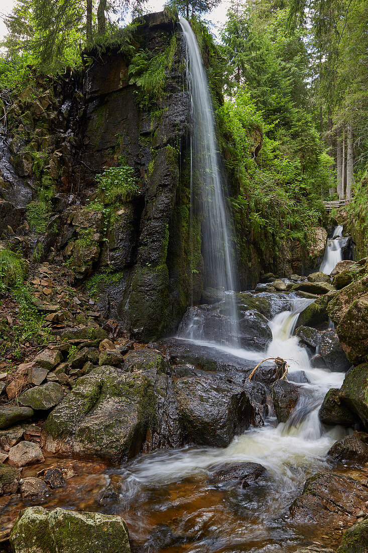 Wasserfall der Alb bei Menzenschwand, Schwarzwald,  Baden-Württemberg, Deutschland, Europa