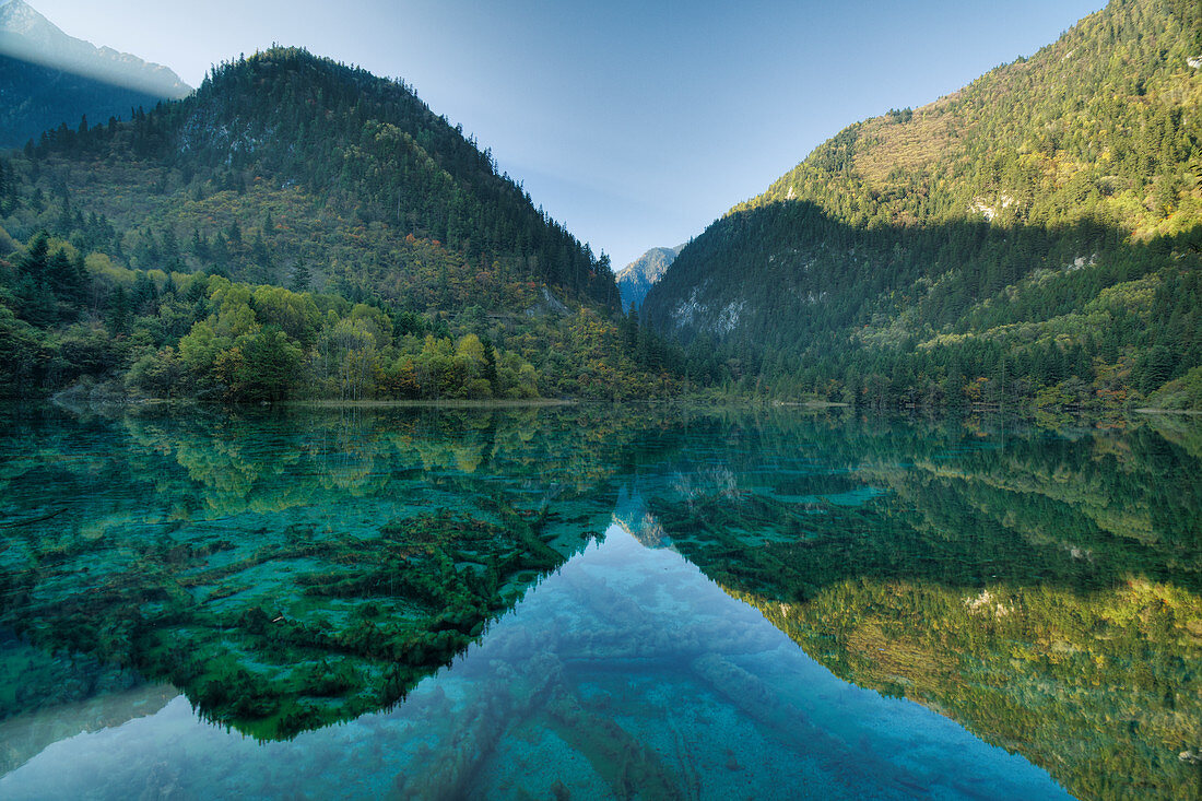 Mehrfarbiger See, Jiuzhaigou-Nationalpark, Sichuan, China LA007722