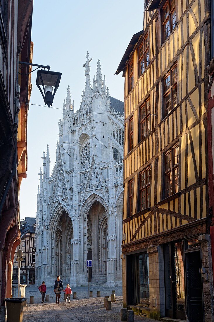 Frankreich, Seine Maritime, Rouen, Gotische Kirche St. Maclou (15. Jahrhundert)