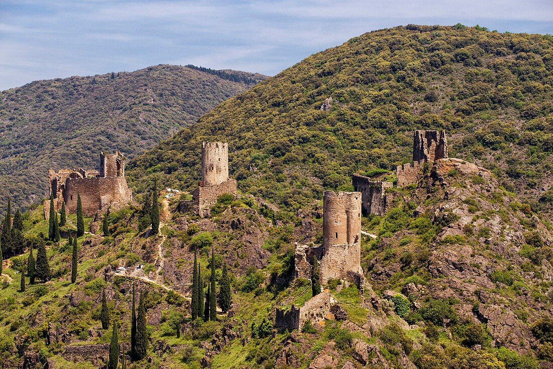France, Aude, Lastours, cathar castles