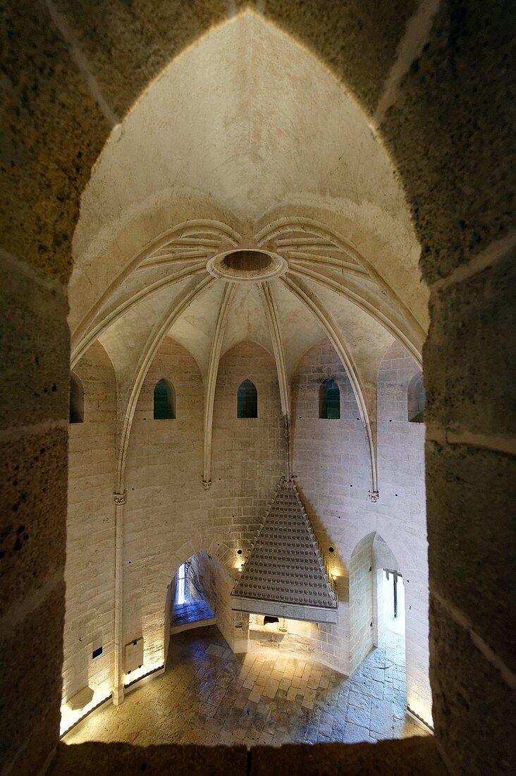 Frankreich, Gard, Aigues-Mortes, mittelalterliche Stadt, Stadtmauern und Befestigungen rund um die Stadt, den Konstanzer Turm