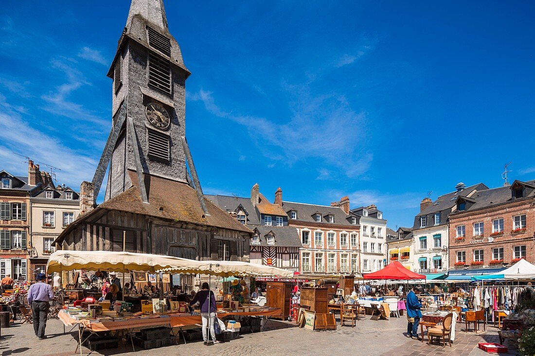 France, Calvados, Pays d'Auge, Honfleur, Sainte Catherine Church