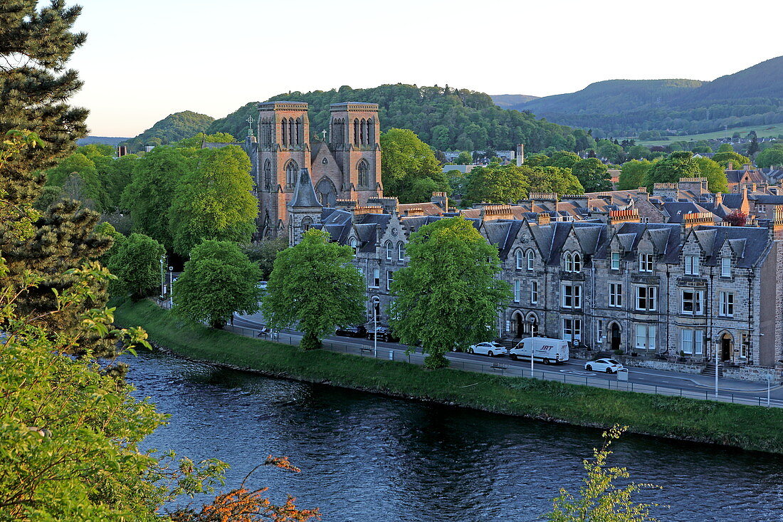 Blick vom Castle auf Inverness, Highlands