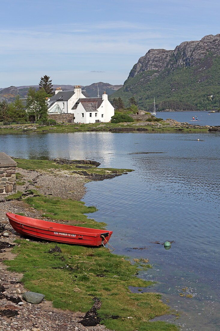 The village of Plockton is on Loch Carron, Highlands