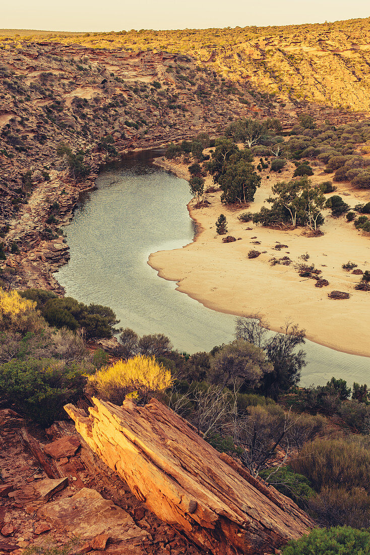 Abendstimmung im Kalbarri Nationalpark in Westaustralien, Australien, Ozeanien