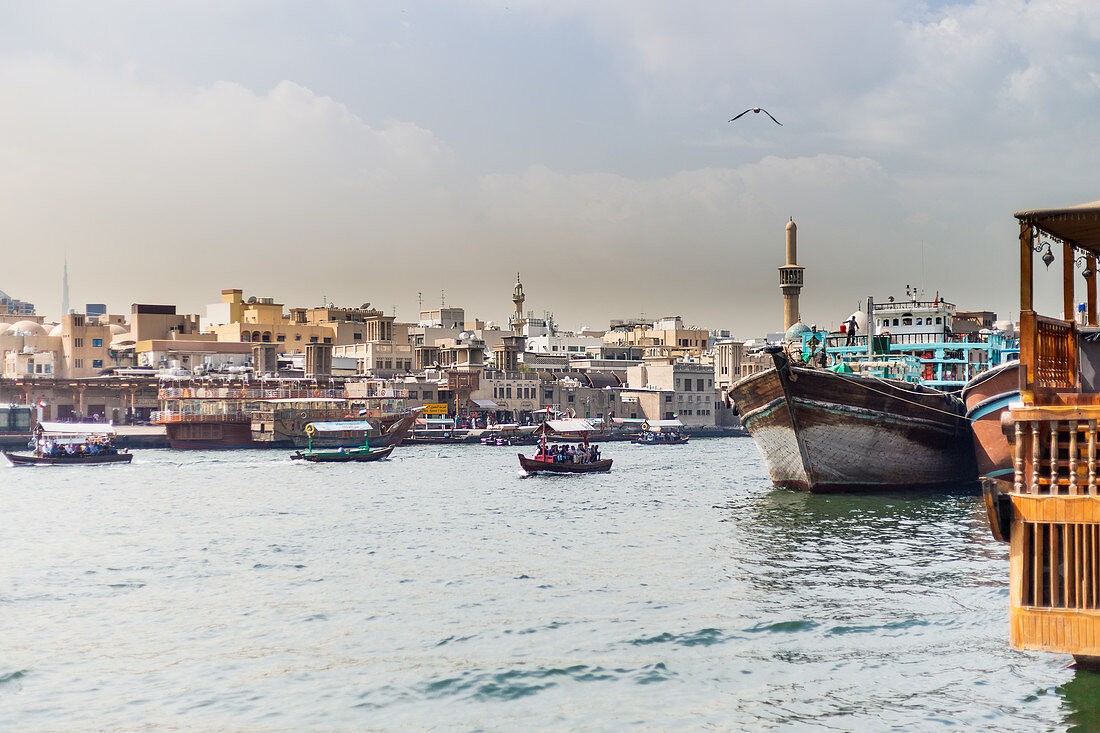 Dubai Creek, der traditionellere Teil von Dubai, VAE