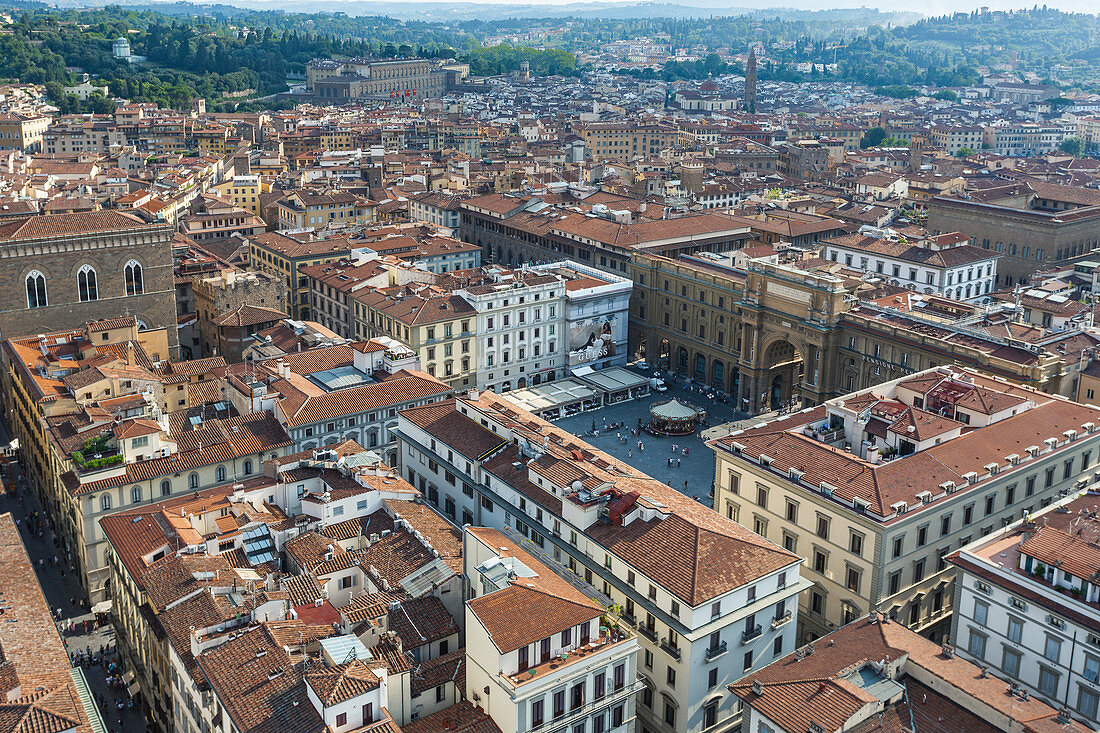 View over the city of Florence in Italy