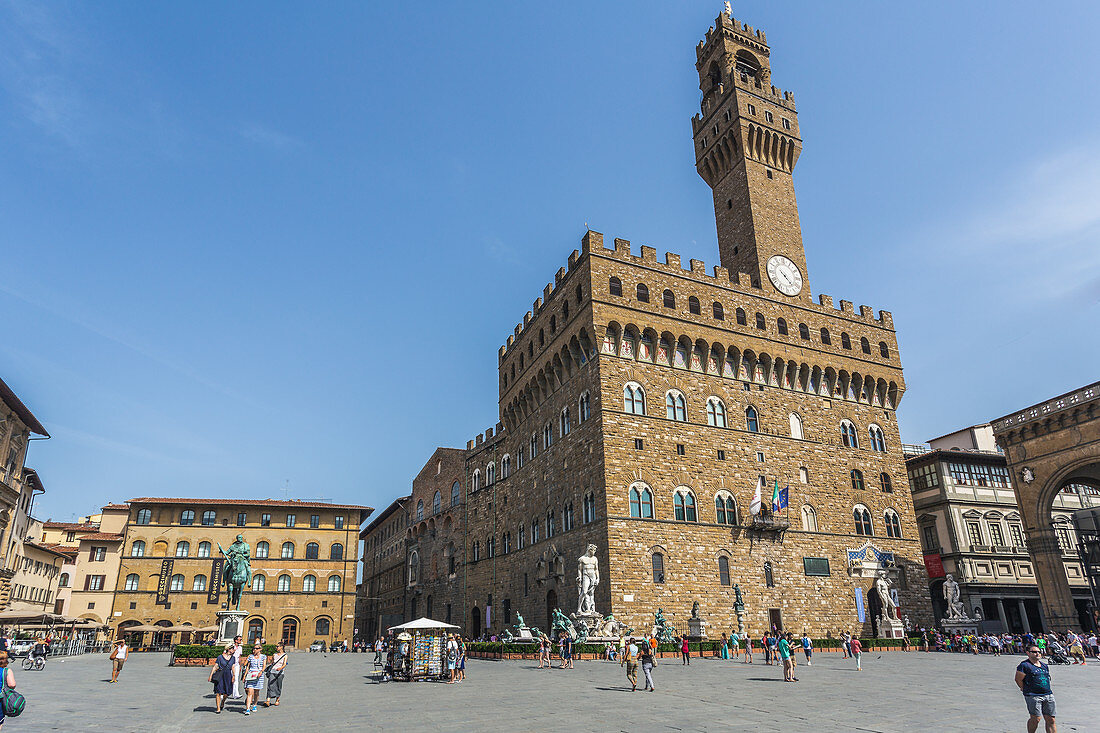 Der Palazzo Vecchio in Florenz, Italien