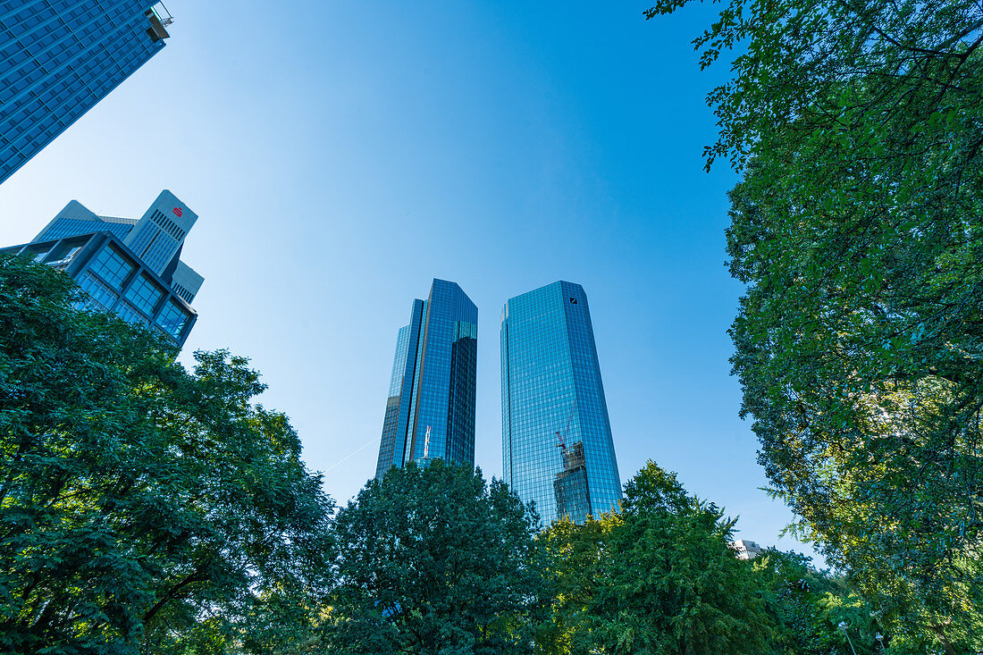 Hochhäuser in Frankfurt am Main, Deutschland