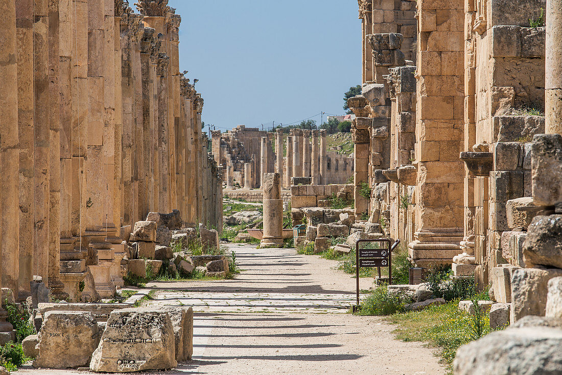 Römische Ruinen in Jerash, Jordanien