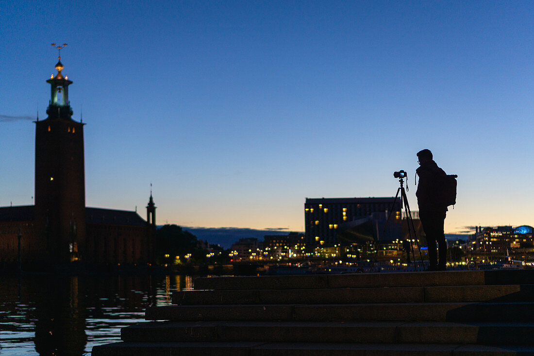 Fotograf in Stockholm, Schweden