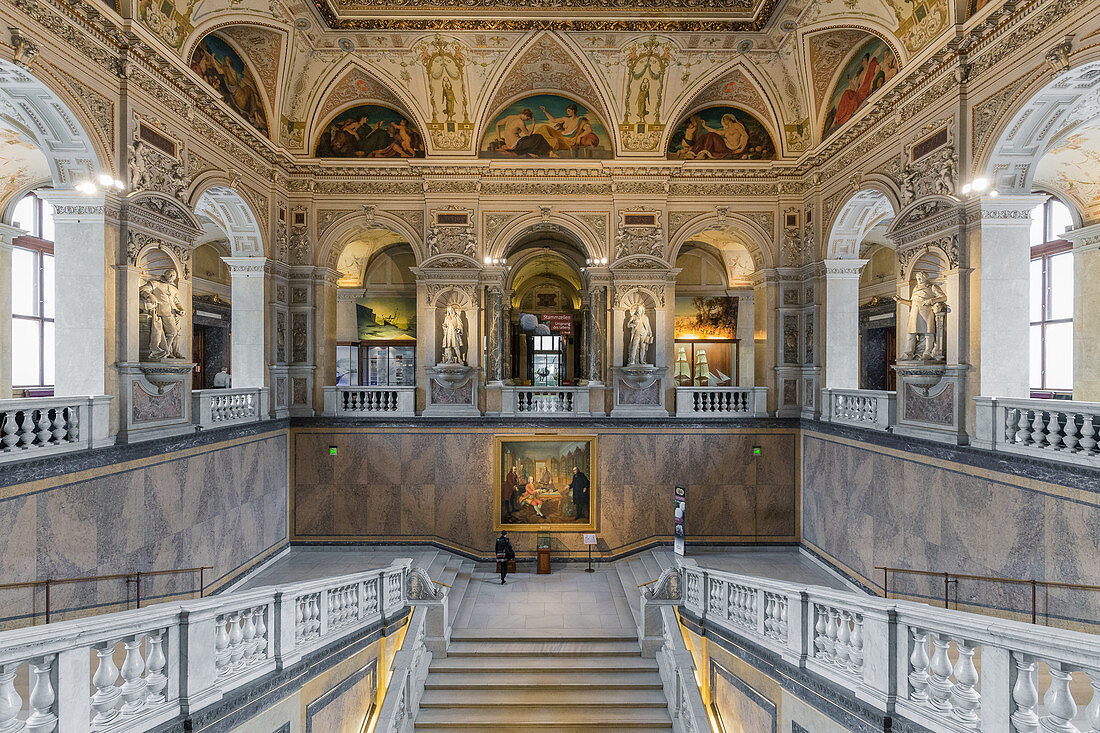 Inside the Natural History Museum in Vienna, Austria
