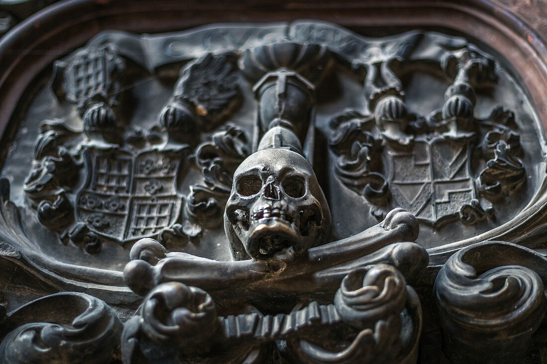 Details inside St. Stephen's Cathedral in Vienna, Austria
