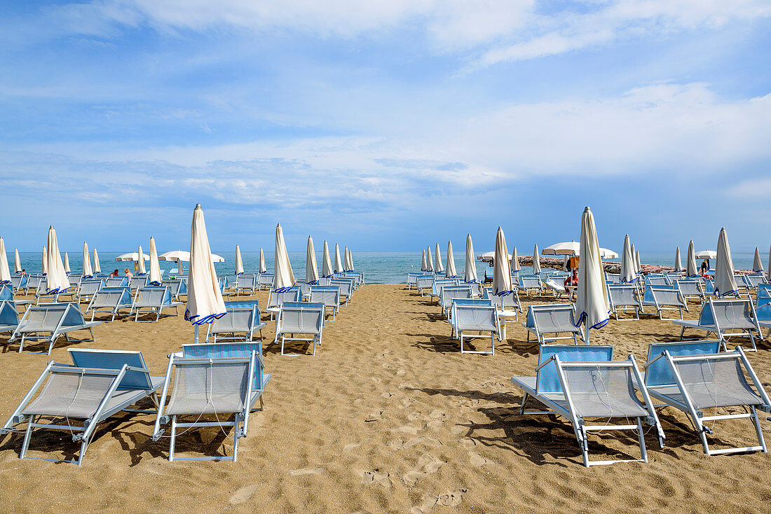 Eraclea Mare beach in Veneto, Italy