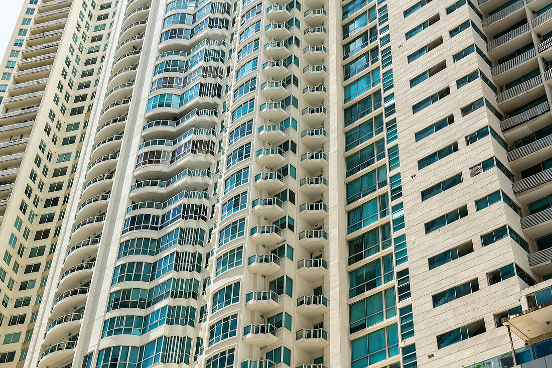 High-rise buildings on the ocean front, Panama City, Panama, Central America
