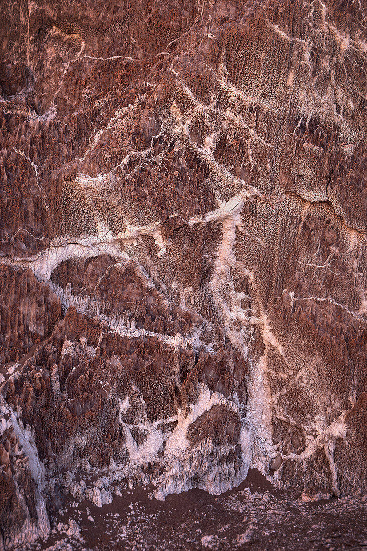 Salt formations in the &quot;Valle de la Luna&quot; (Moon Valley), San Pedro de Atacama, Atacama Desert, Antofagasta Region, Chile, South America