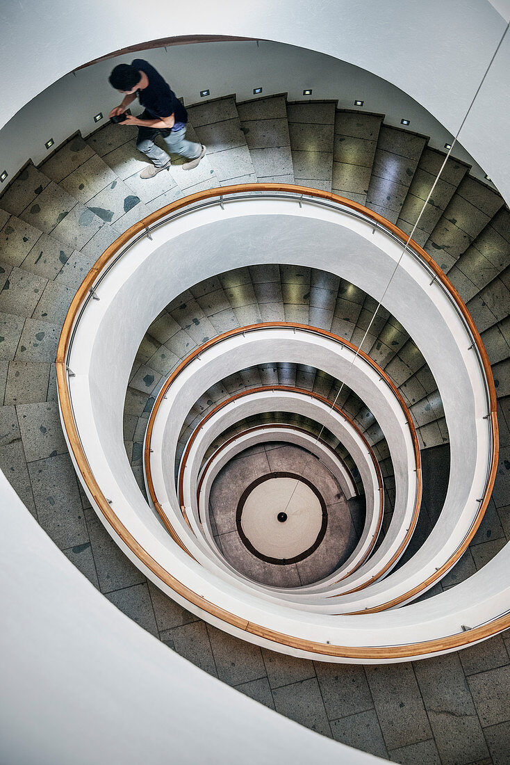 Treppe im Weingut Lapostolle, Santa Cruz, Colchagua Tal (Weinanbau Gebiet), Chile, Südamerika