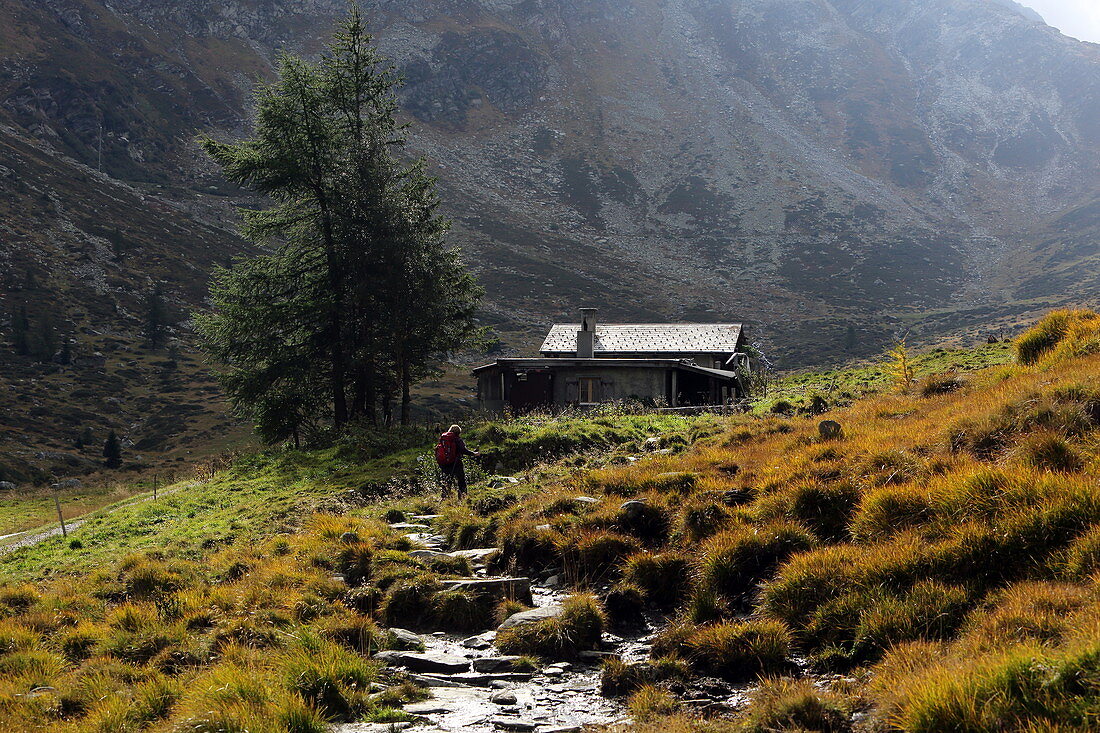 Aufstieg auf der Via Mala zum Splügenpass, Graubünden