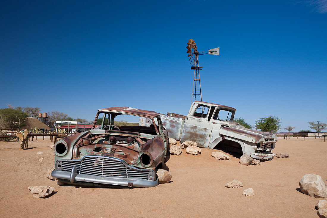Car wreck in Solitaire, Namib Naukluft Park, Namibia
