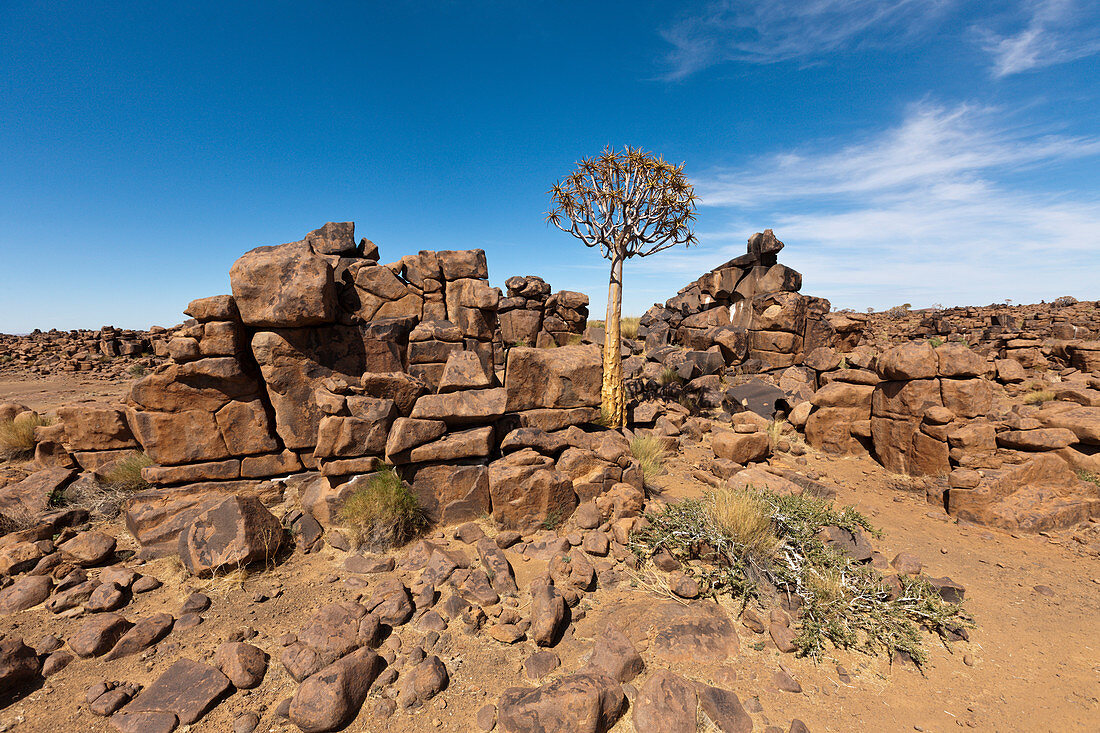 Rocky landscape of the Giants' Playground, Keetmanshoop, Namibia